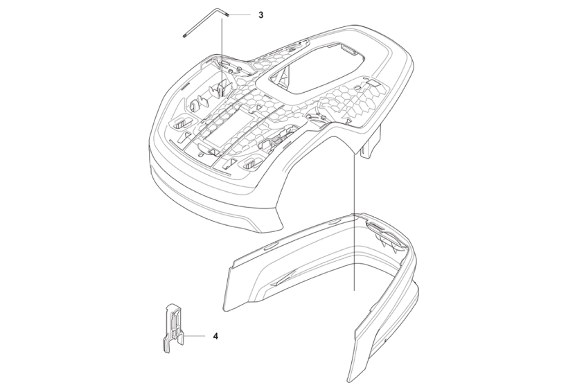 Body Assy Aspire R4 Husqvarna 536977001