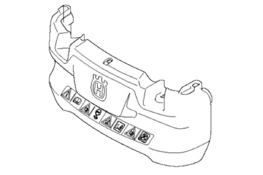 Rear Bumper P12 305/310MKII/315MKII Husqvarna 596568501