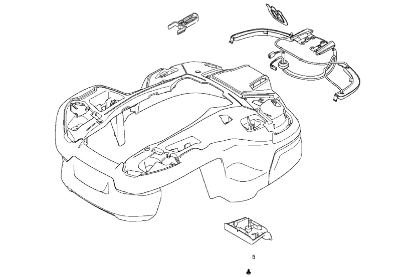 Body assy AM405X / AM415X Husqvarna 599988701