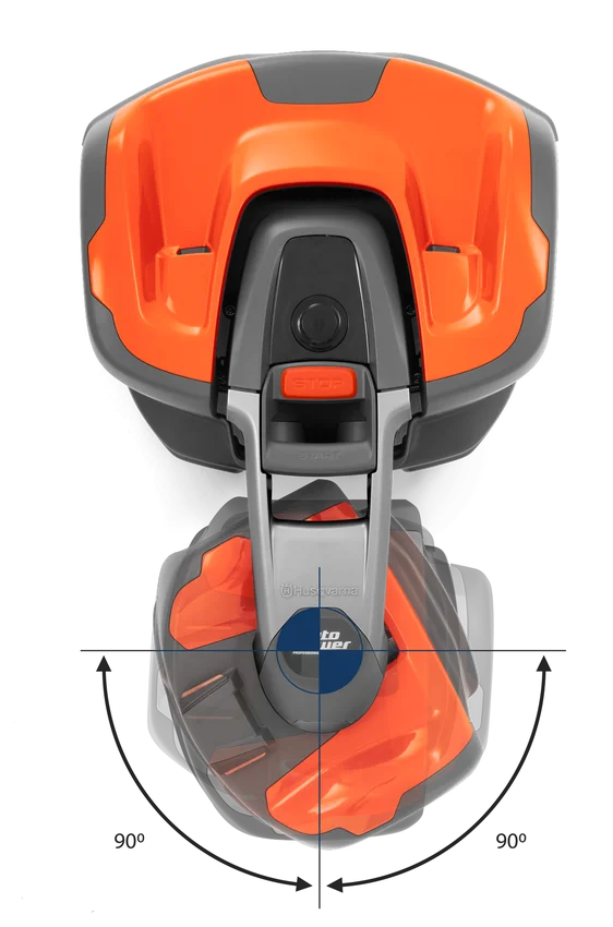 Husqvarna Commercial Automower 535X AWD robotic lawn mower rotation angle