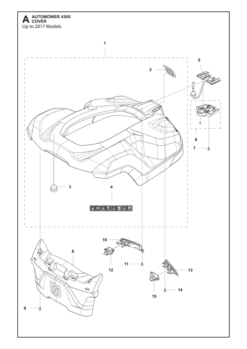 Automower 430X Cover Parts