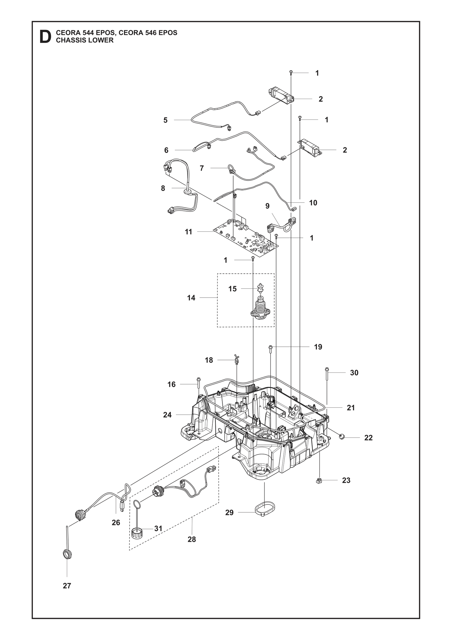 CEORA 546 EPOS Lower Chassis Parts