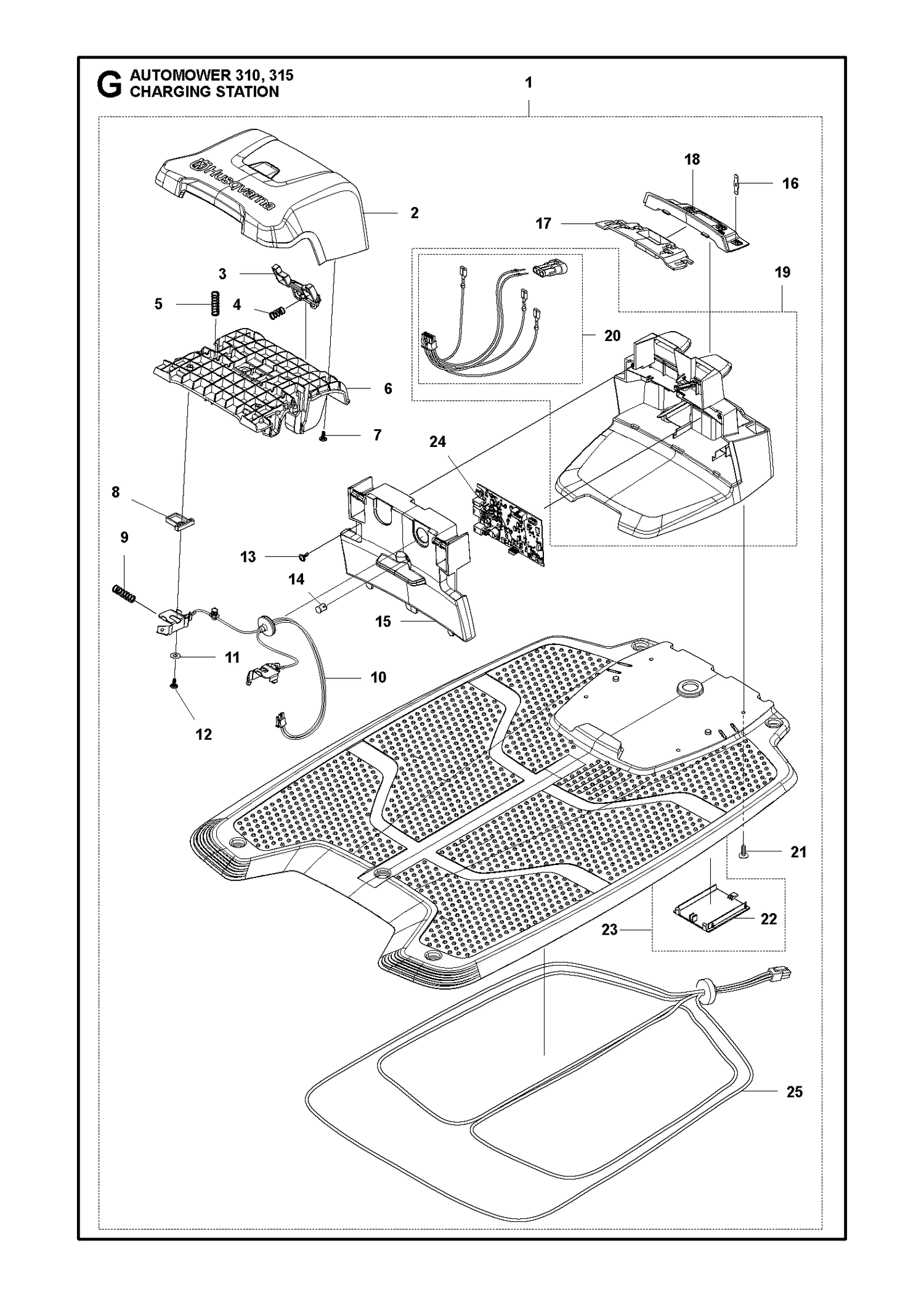 Automower 315 Charging Station Parts