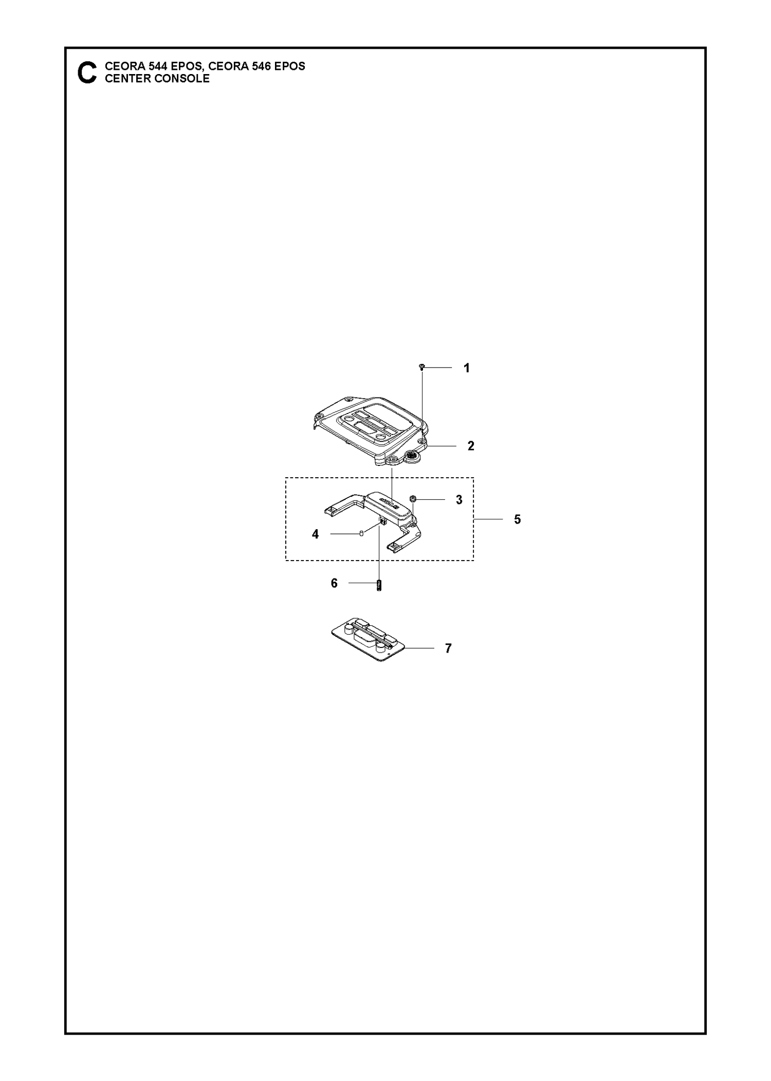 CEORA 546 EPOS Console Parts