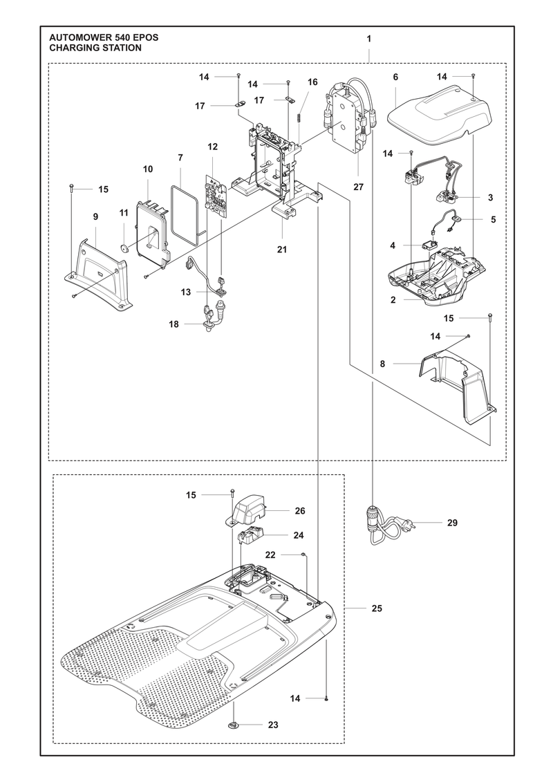 Automower 540 EPOS Charging Station Parts