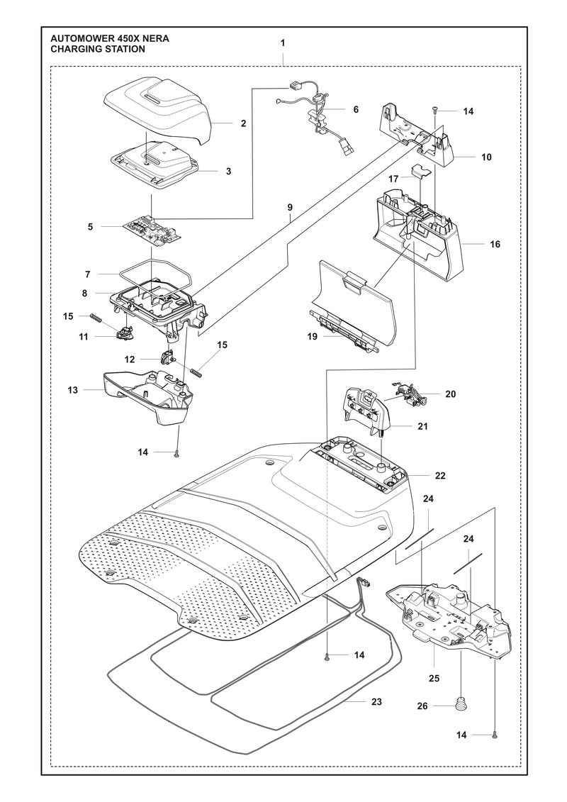 Automower 450X NERA Charging Station Parts