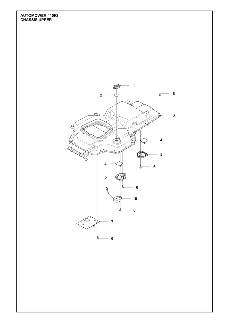 Automower 410 iQ Upper Chassis Parts