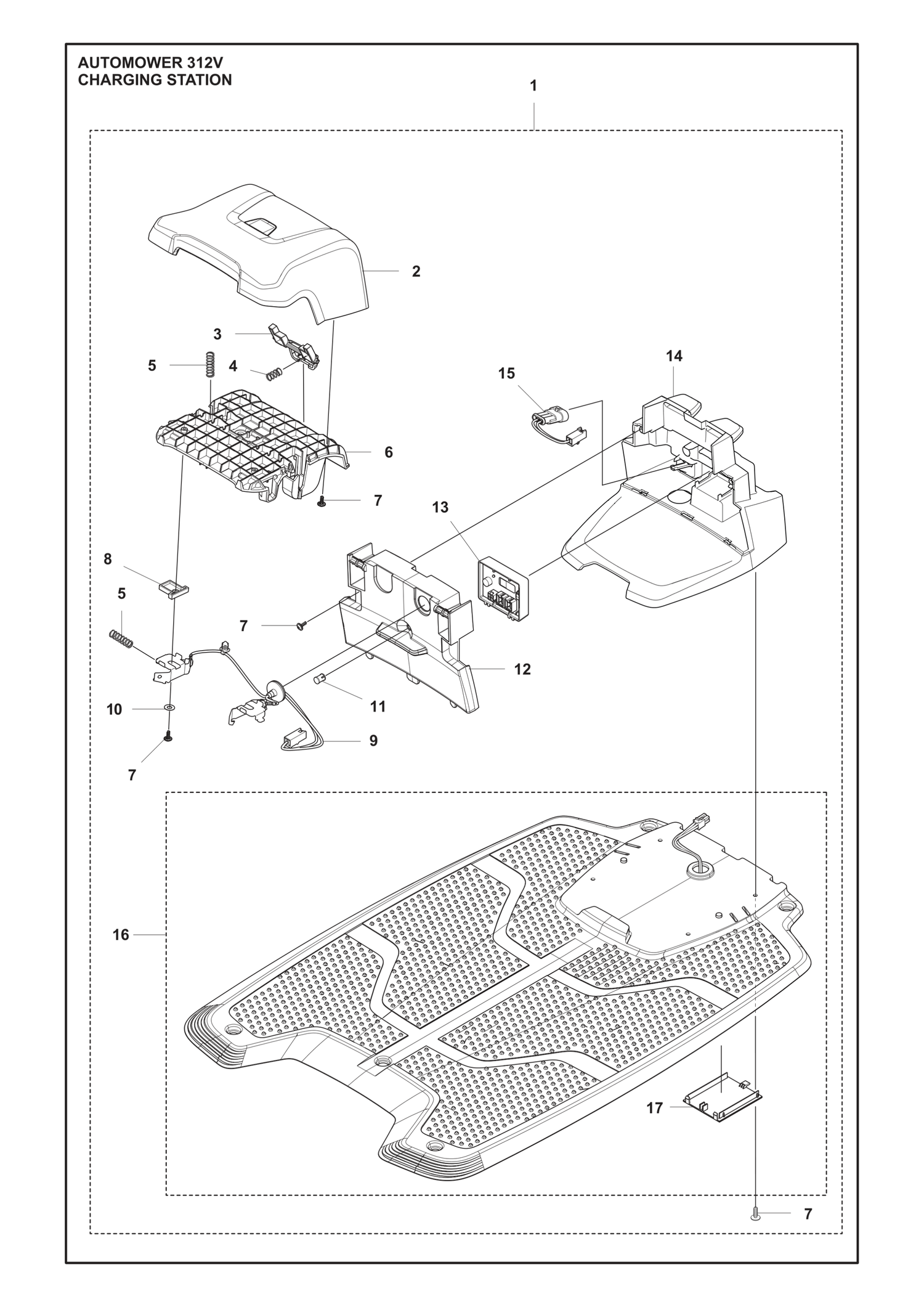 Automower 312V Charging Station Parts
