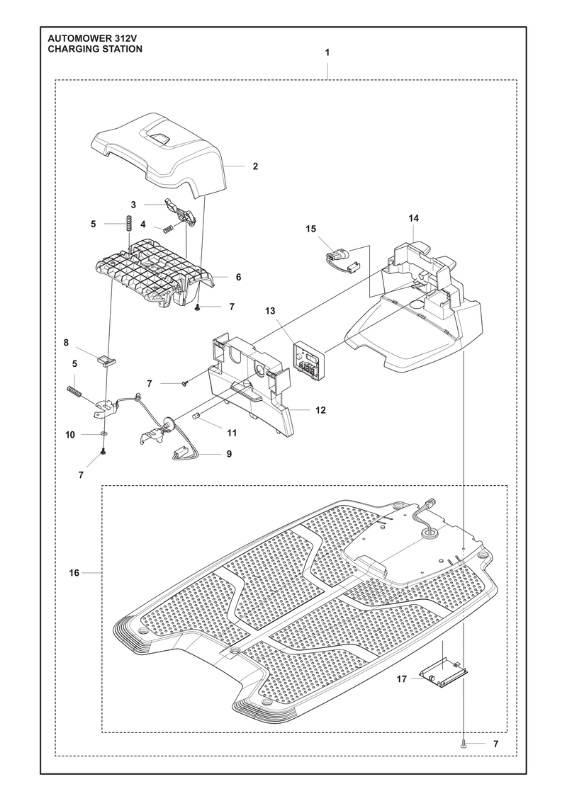Automower 312V Charging Station Parts