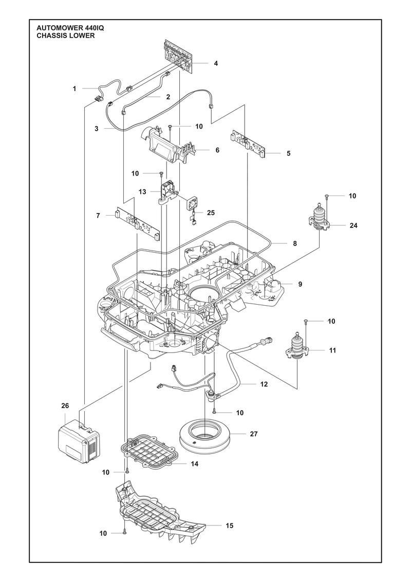 Automower 440 iQ Lower Chassis Parts