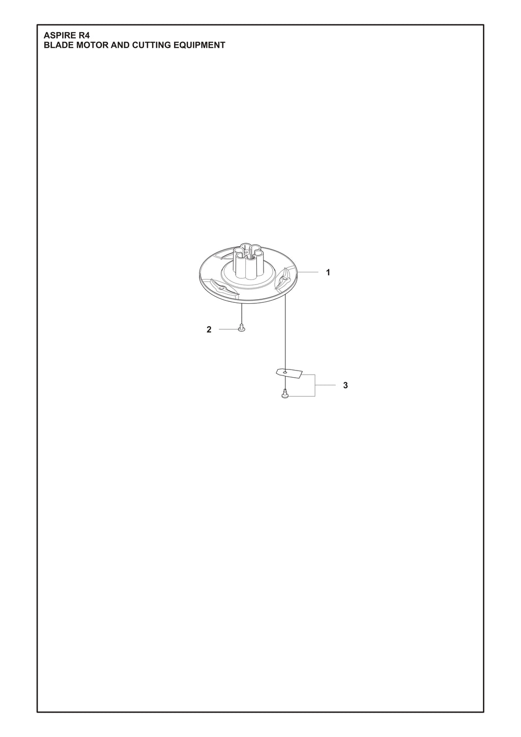 Automower Aspire R4 Cutting System Parts