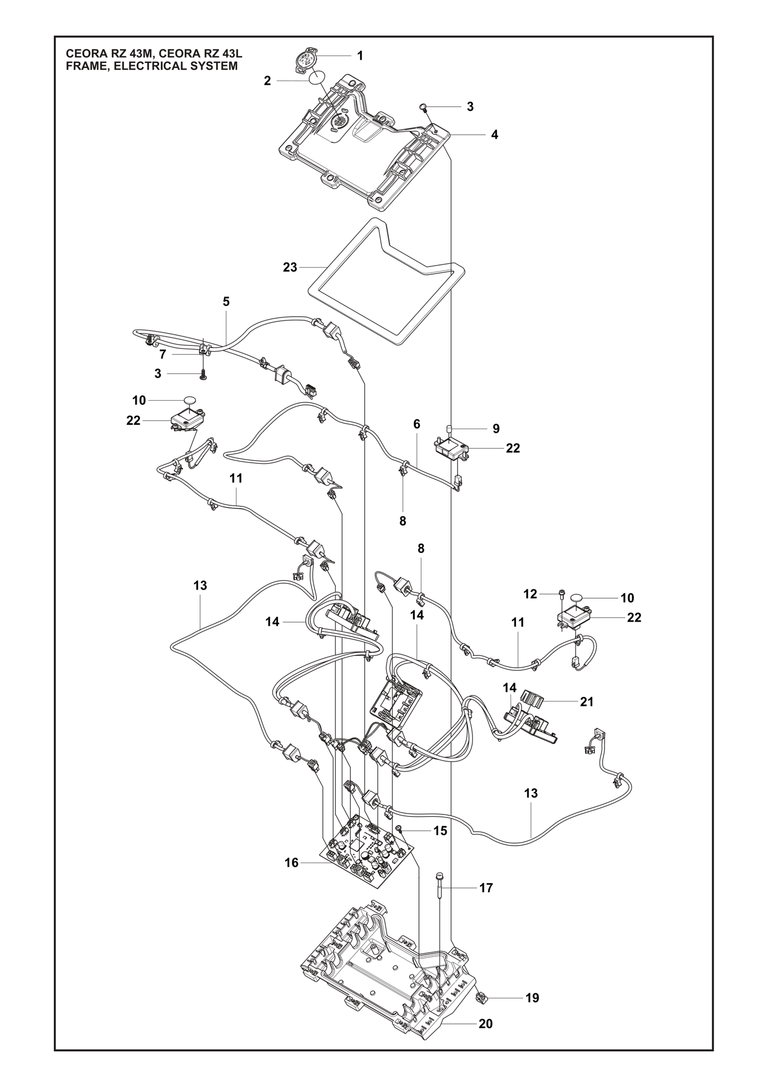 Razor M Frame Electrical System Parts