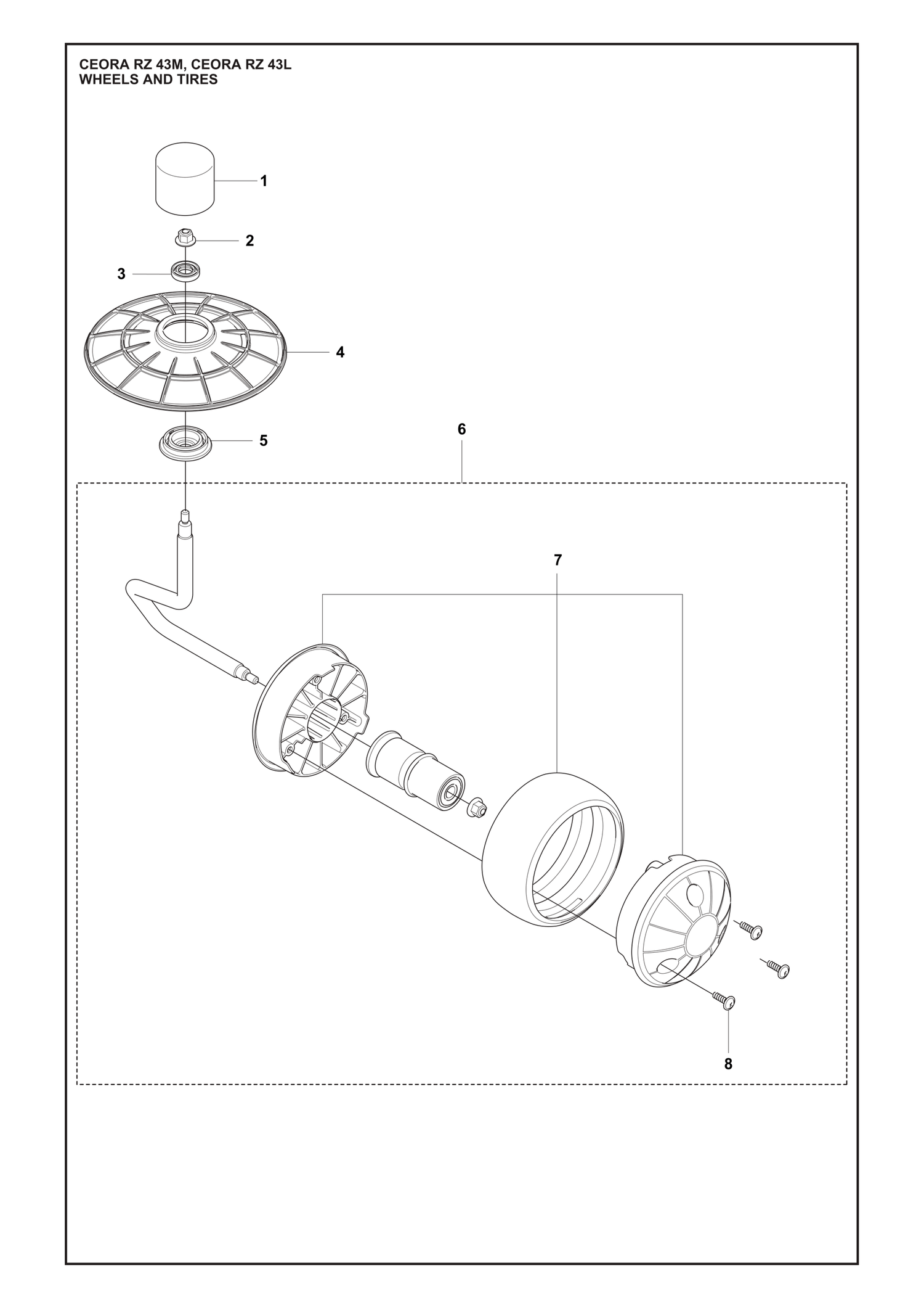 Razor M Wheels and Tyres Parts