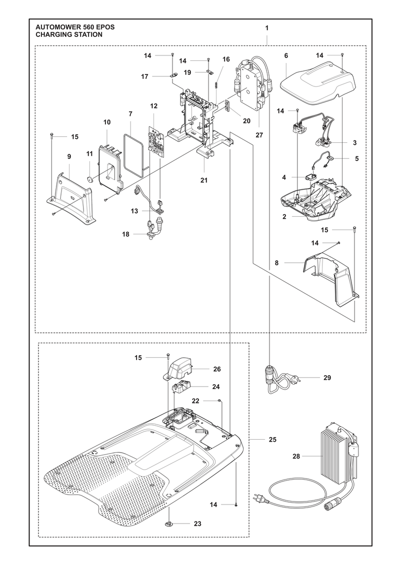 Automower 560 EPOS Charging Station Parts