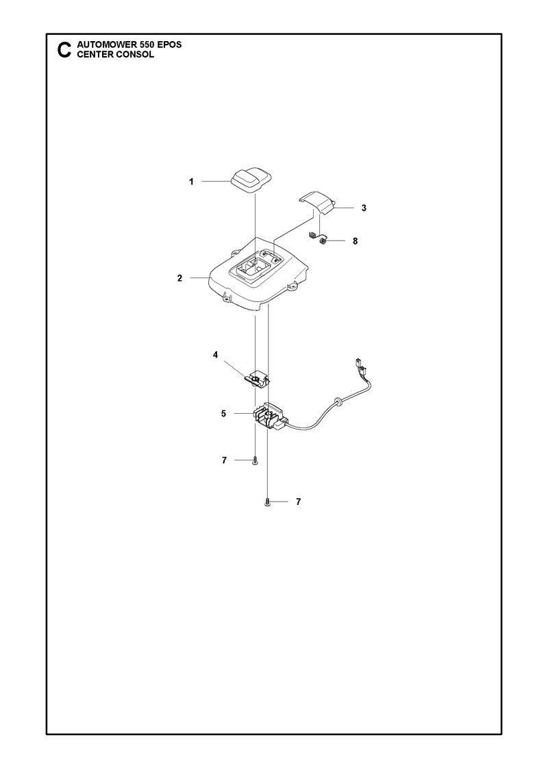 Automower 550 EPOS Console Parts