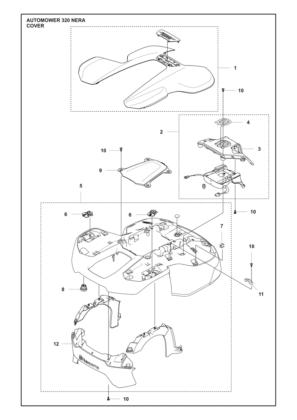 Automower 320 Nera Cover