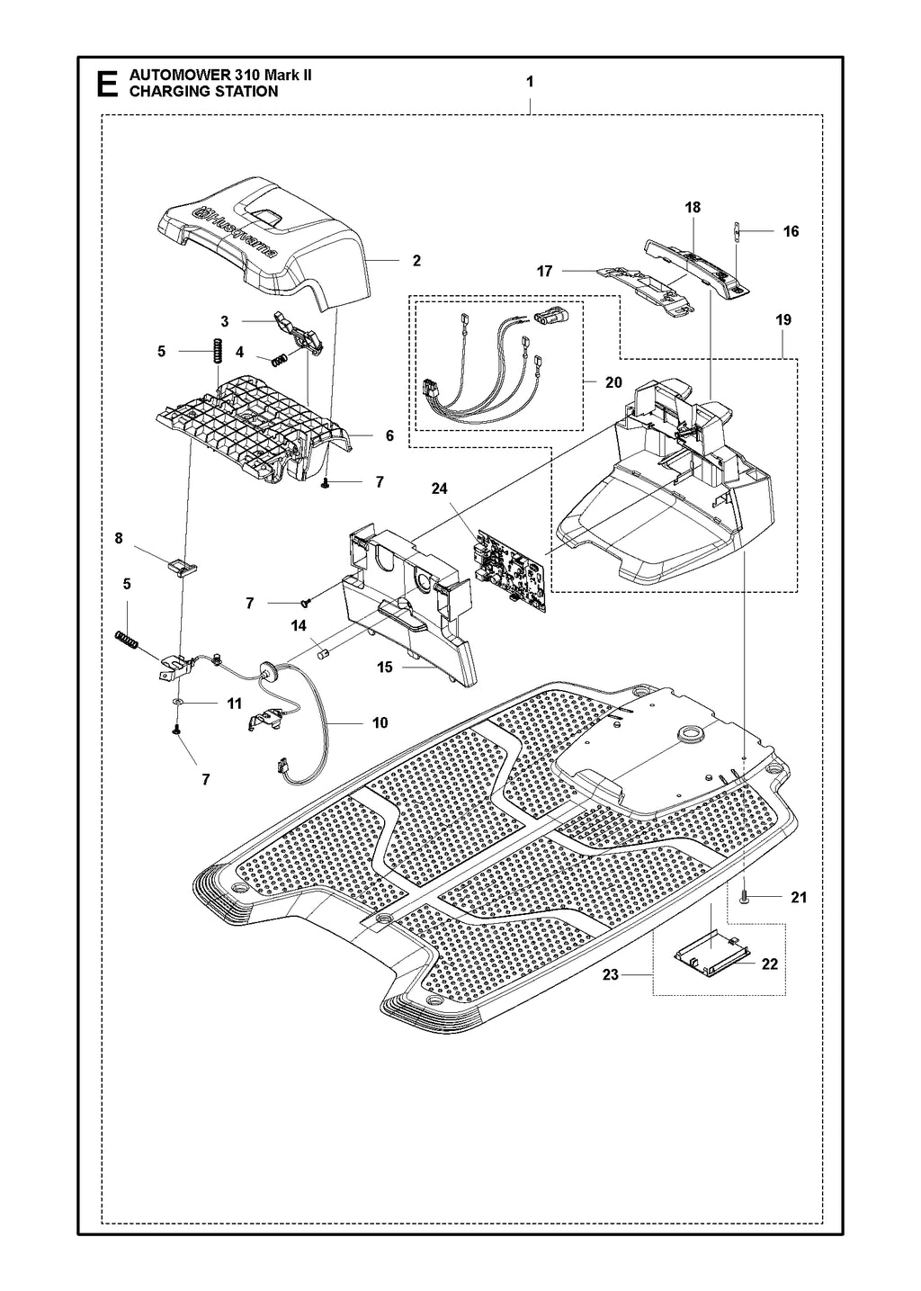 Automower 310 Mark II Charging Station Parts