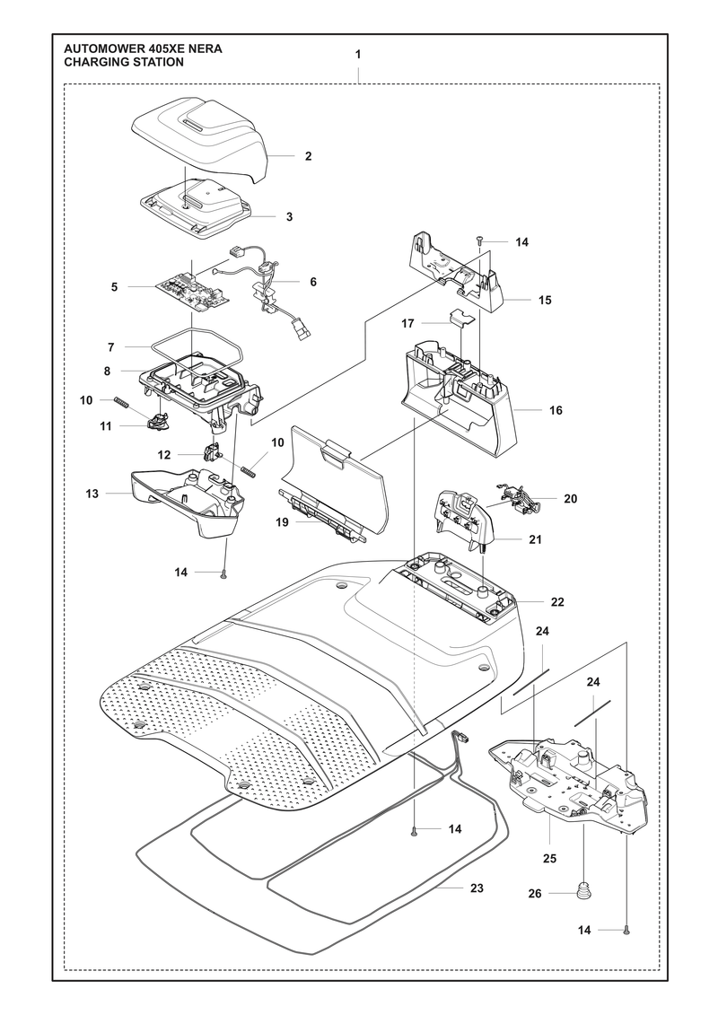 Automower 405XE NERA Charging Station Parts