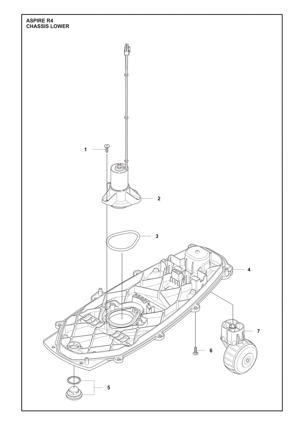 Automower Aspire R4 Chassis Lower Parts