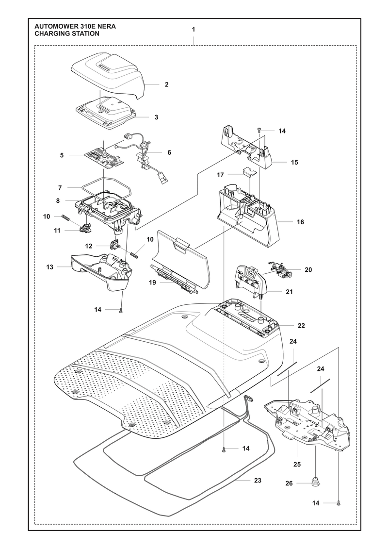 Automower 310E NERA Charging Station Parts