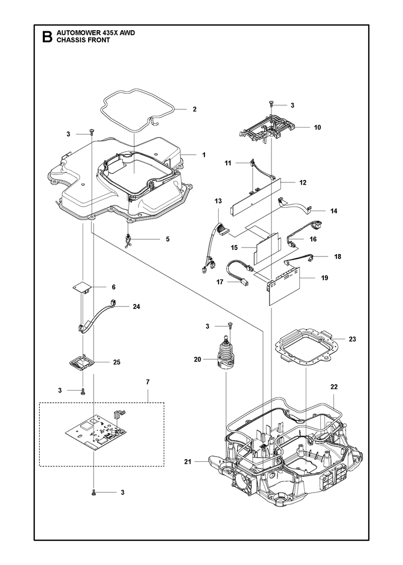 Automower 435X AWD Chassis / Frame Parts