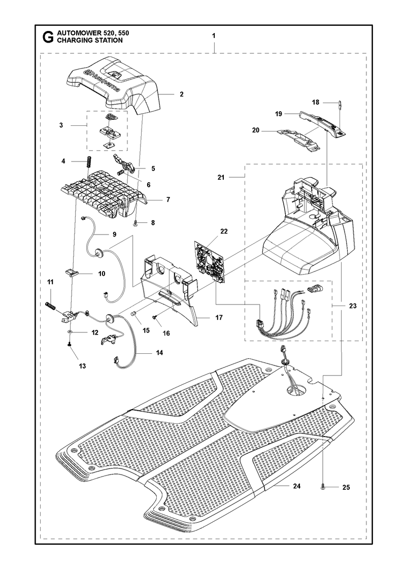 Automower 550 Charging Station Parts