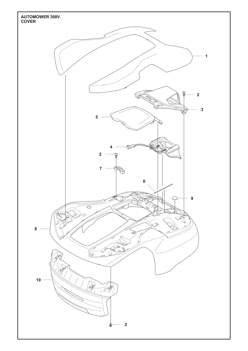 Automower 308V Cover Parts