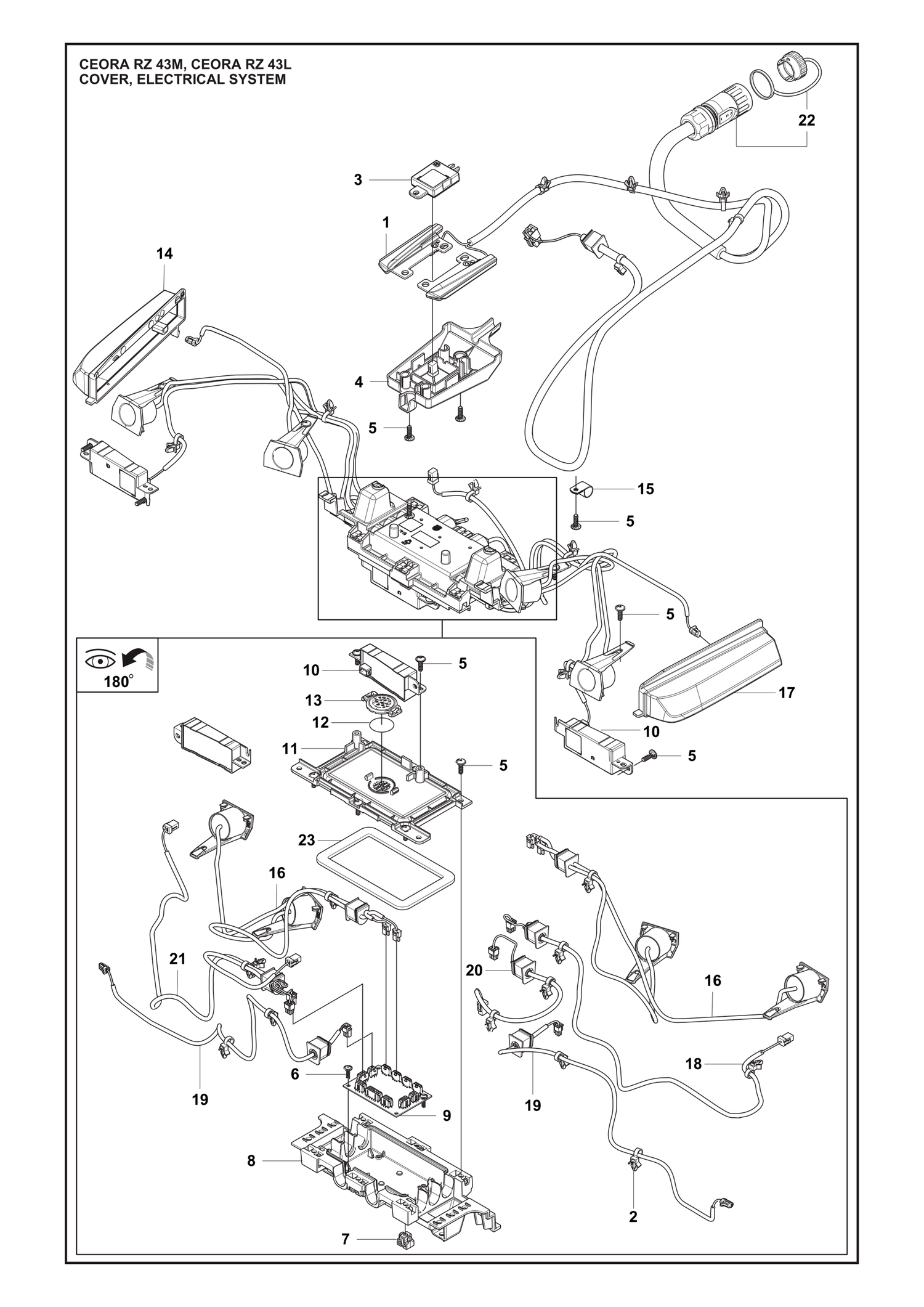 Razor L Cover Electrical System Parts