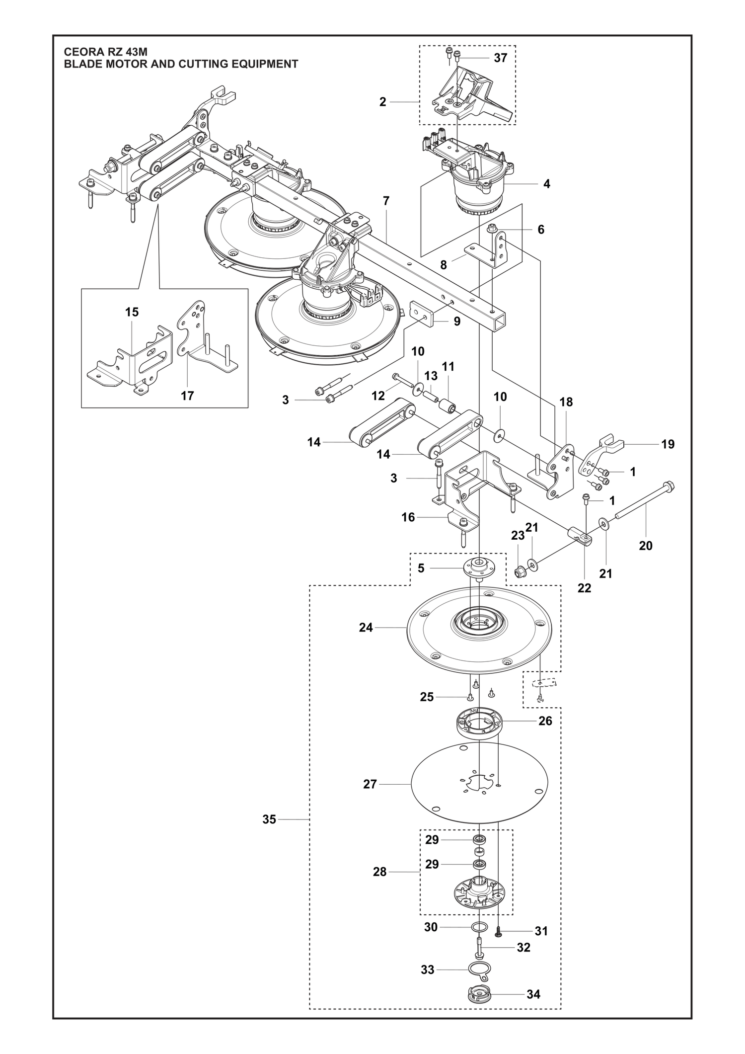 Razor M Blade Motor and Cutting Equipment Parts