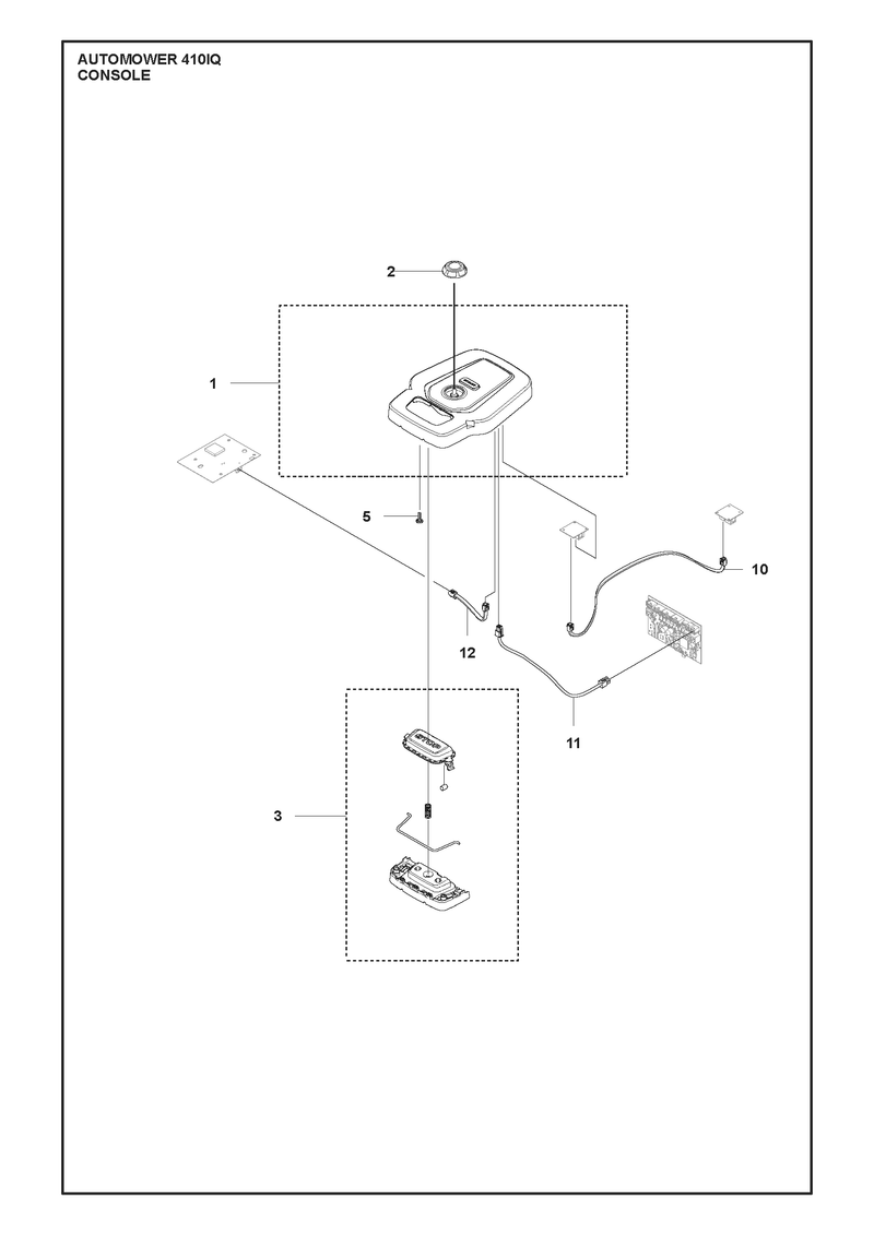 Automower 410 iQ Console Parts