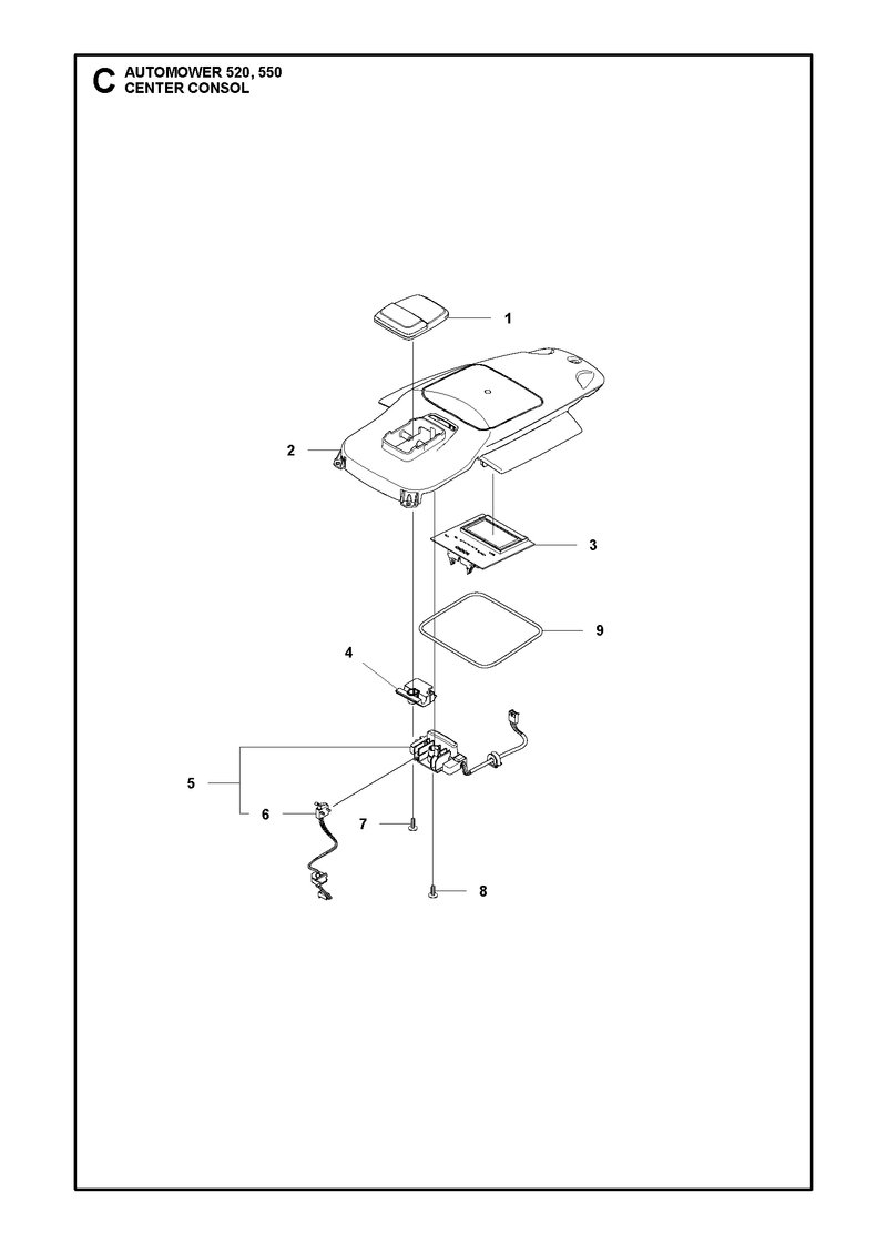 Automower 550 Console Parts