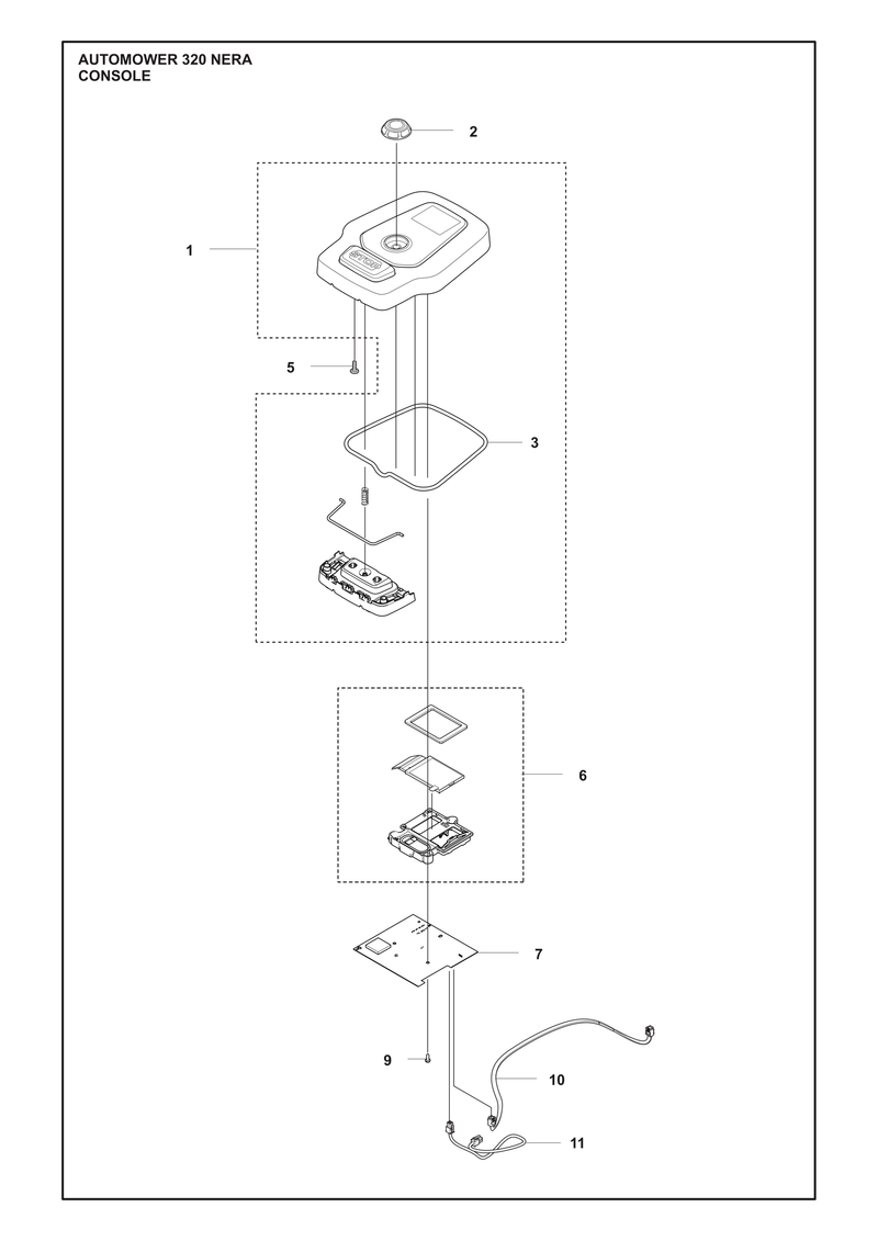 Automower 320 NERA Console Parts