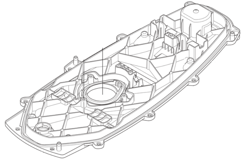 CHASSIS LOWER P005 Husqvarna 531385101