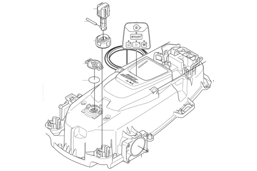 Upper Chassis assy Aspire Husqvarna 536977101