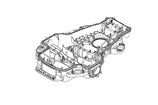 Chassis Lower 320/430X/450X Nera Husqvarna 599910101