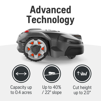 Husqvarna Automower 405X robotic lawn mower features