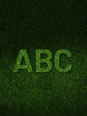 Letters Logo On Grass