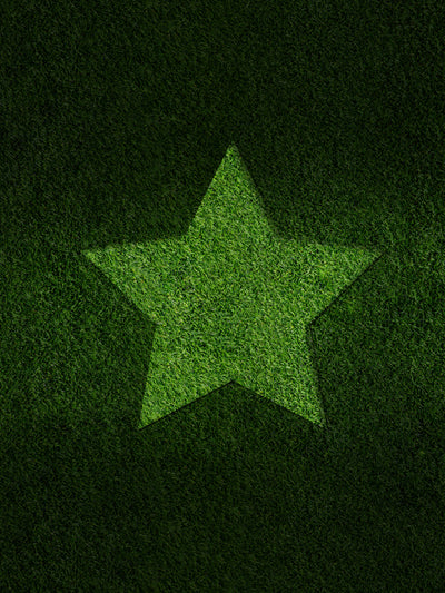 Star Logo On Grass