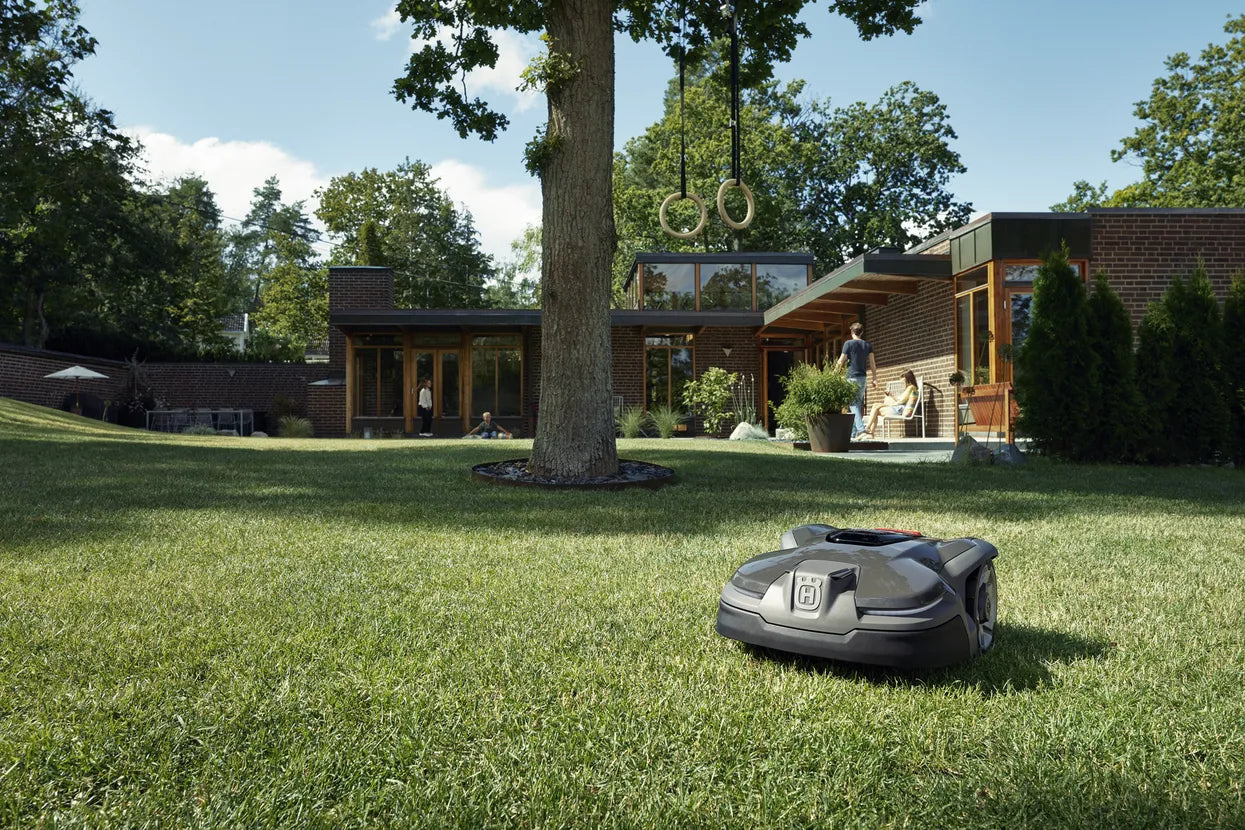 Husqvarna Automower 405X robotic lawn mower frontayrd