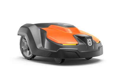 Husqvarna Automower 520 EPOS robotic lawn mower, designed for commercial fleet use, with virtual boundary management and systematic mowing for up to 5000 m².